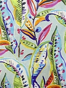 Enrique Carnival Leaf Print Regal Fabric